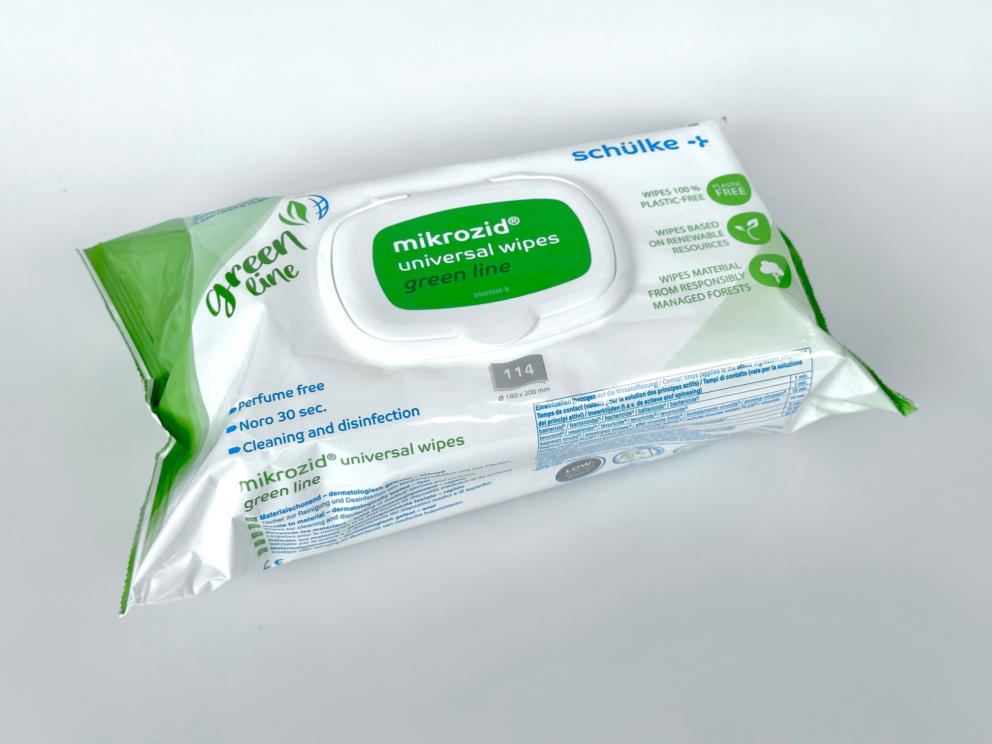 Mikrozid Universal Wipes green line Flowpack